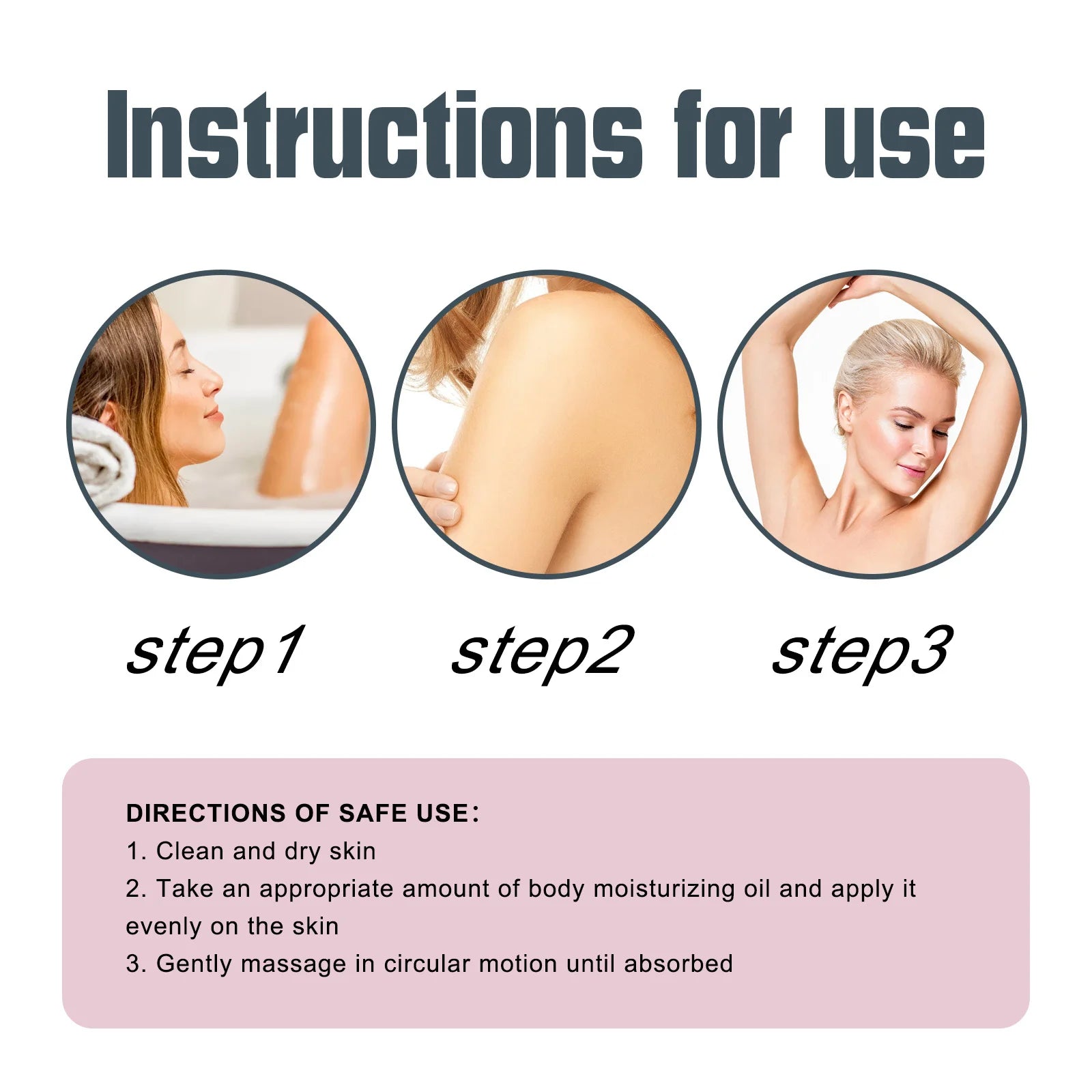 Body Moisturizing Oil Daily Nourishing Skin Enhance Skin Elasticity Smoothing Improve Skin Texture Softening Skin Oil