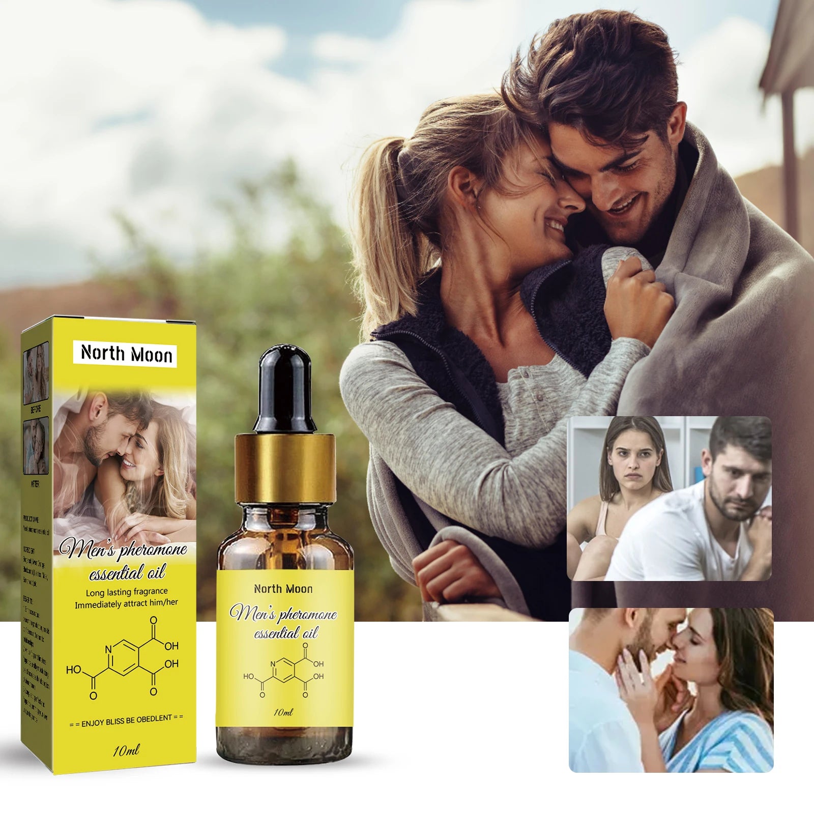 10ml Pheromone Essential Oil Perfume Lasting Natural Refresh Body For Man To Attract Women Dating Flirt Essential Oil