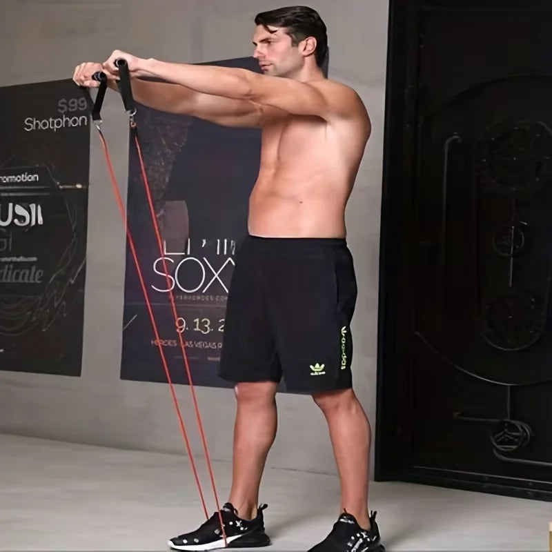11pcs Resistance Bands Set With Door Anchor, Handles, Carry Bag, Legs Ankle Straps, and Exercise Bands