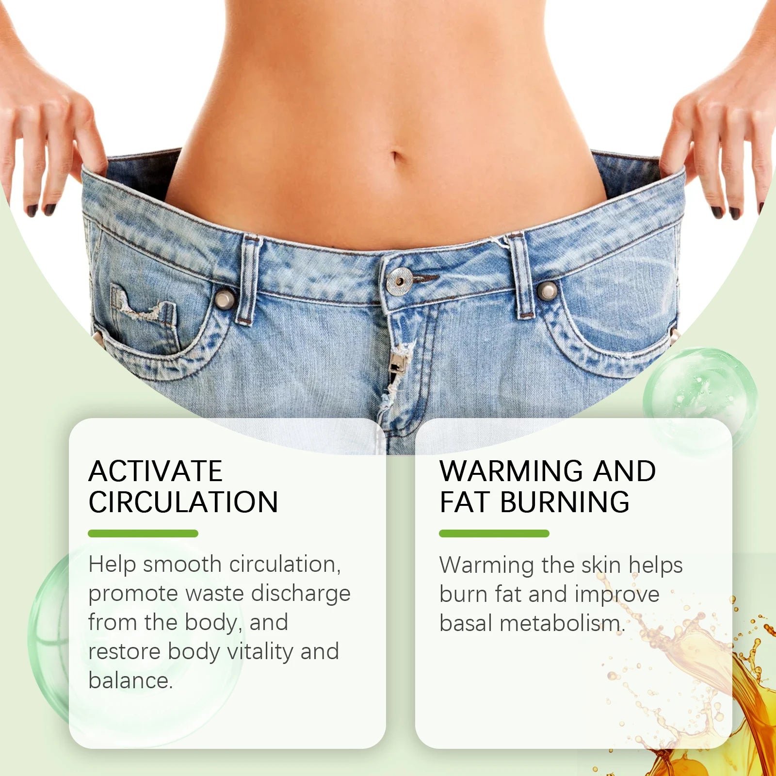 20ml Lymphatic Drainage Oil Firming Skin Weight Loss Shaping Body Curve Detox Relieve Muscle Tension Slimming Body Oil