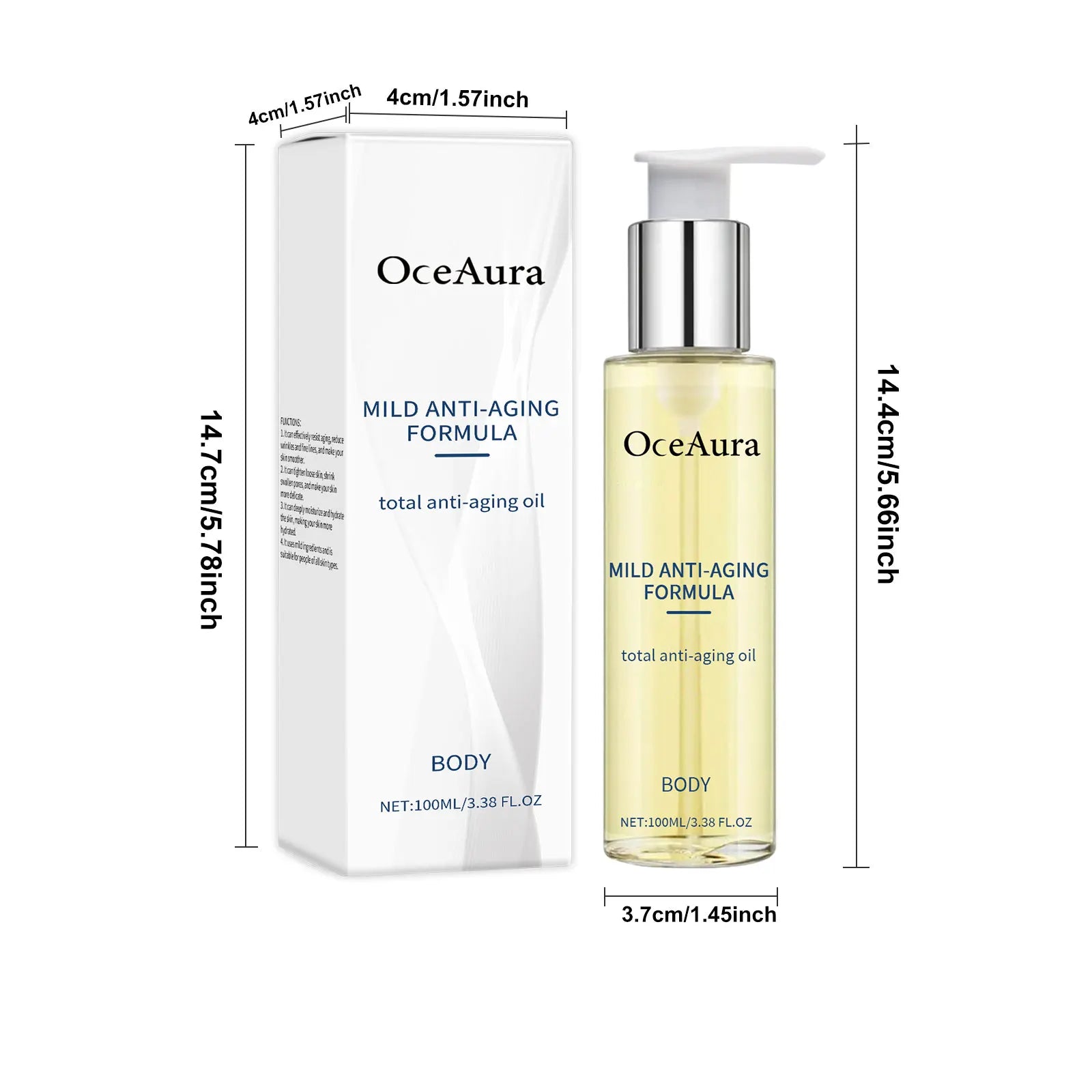 Body Skin Care Oil Mild Nourishing Prevent Aging Remove Wrinkles Improve Smoothness Pore Shrink Hydrating Body Oil