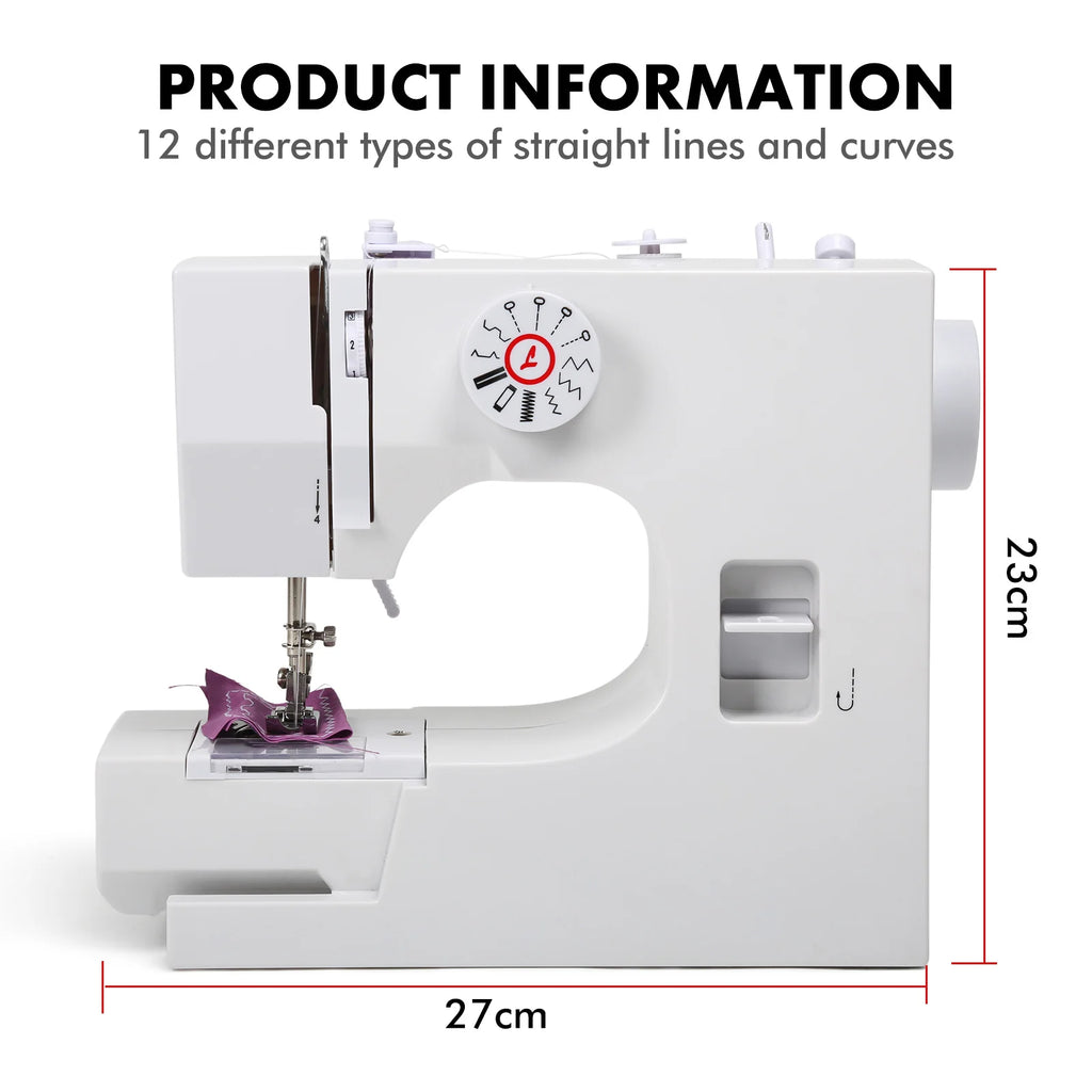 825A Multifunctional Mini Sewing Machine 12 Stitches Electric Sewing Machine with Foot Pedal US Long Service Life Perfect Gift