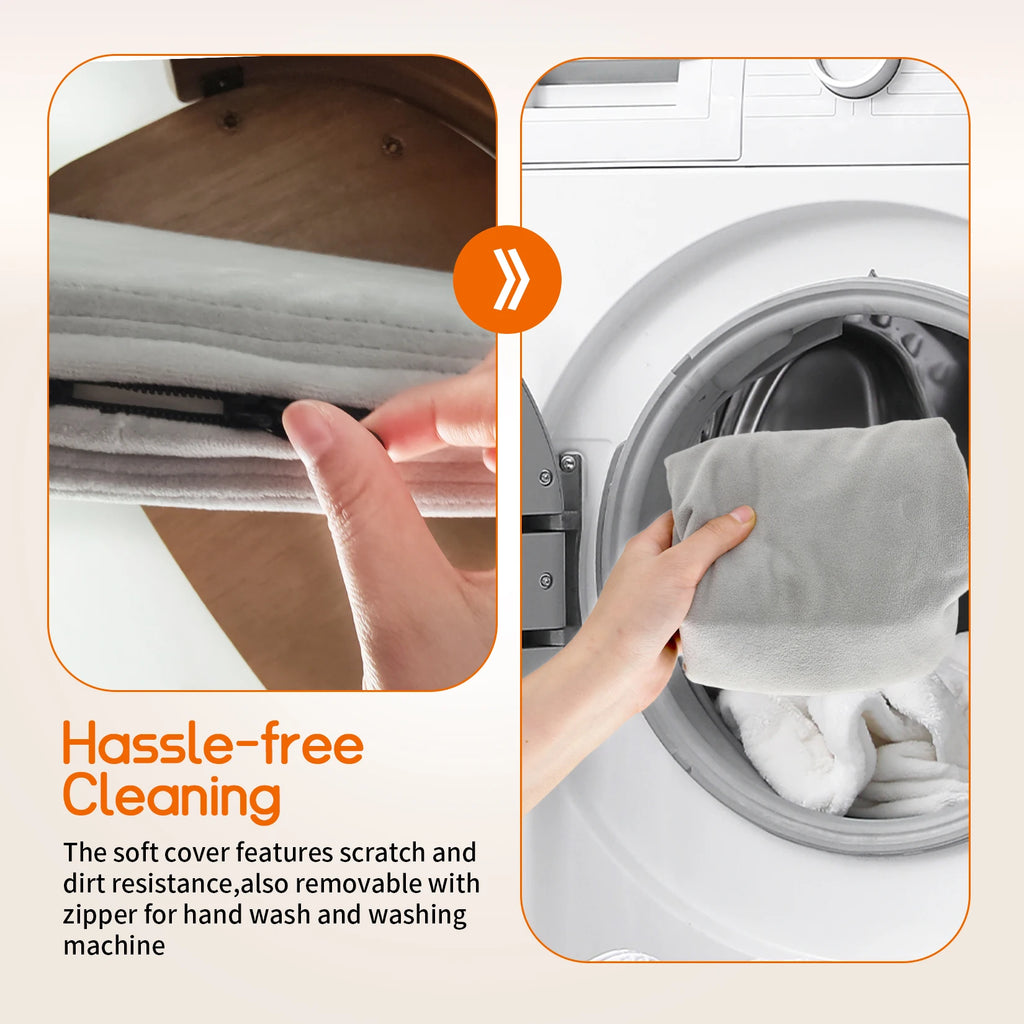 S/M Elevated Cat Bed Wooden Indoor Cat Couch Bed, Pet Sofa Chair Lounge for Kitty, Puppy or Small Animal