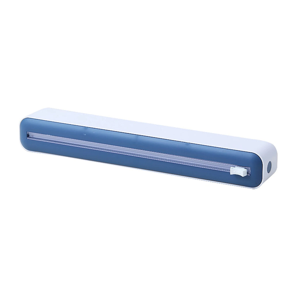 Magnetic Refillable Plastic Wrap Dispenser With Cutter, Tin Aluminum Foil Dispenser Cutter, Film Wrap Dispenser Kitchen Tool
