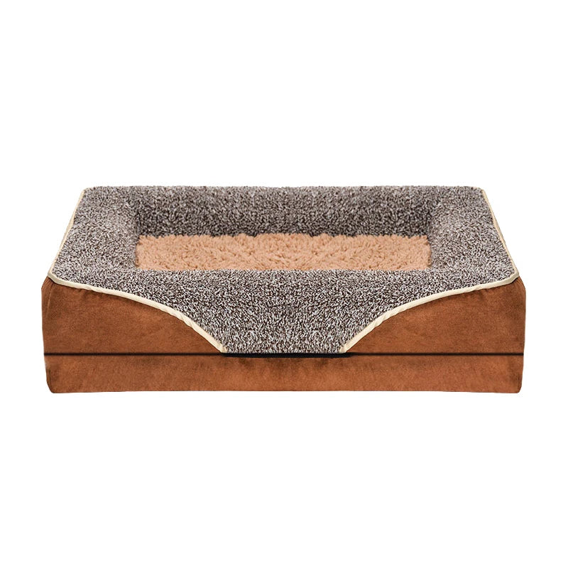 An oversized dog bed removable washable for all seasons, pet bed sofa, comfortable and soft cat sofa bed with raised edges,