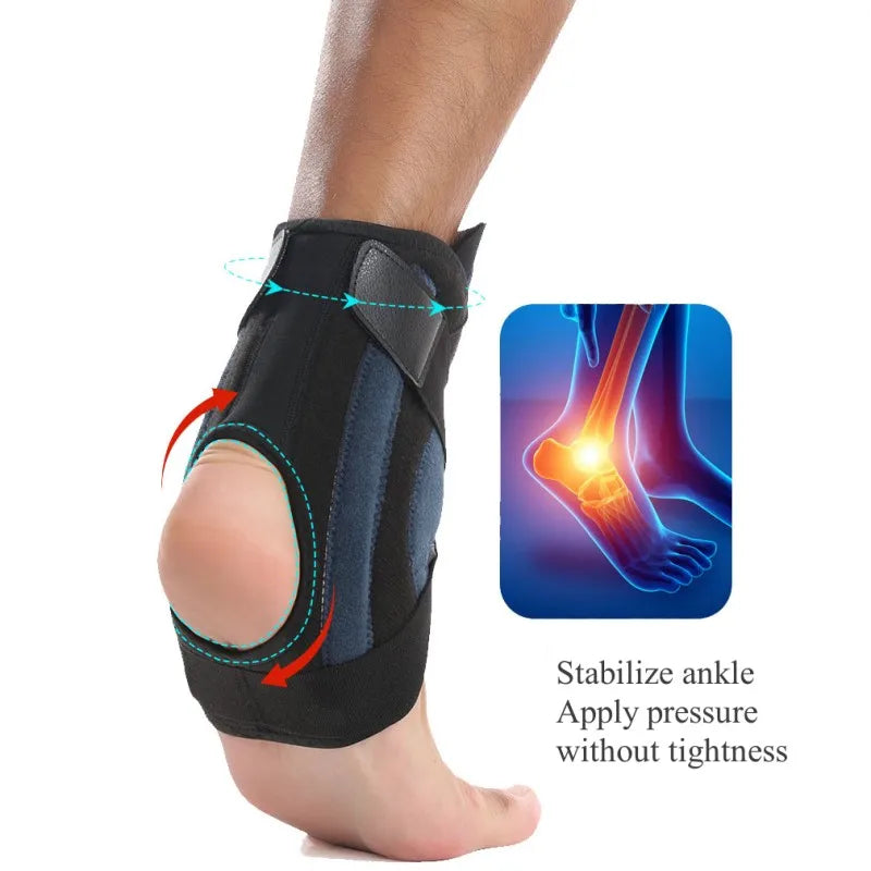 Ankle Brace for Sprained Ankle Support with Side Stabilizers for Men Women Ankle Splint Stabilizer Recovery Tendonitis