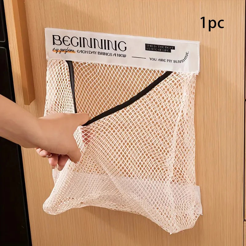 Wall-Mounted Grocery Bag Dispenser - Space-Saving Plastic Bag Organizer for Kitchen Cabinet, Multi-Purpose Storage Holder
