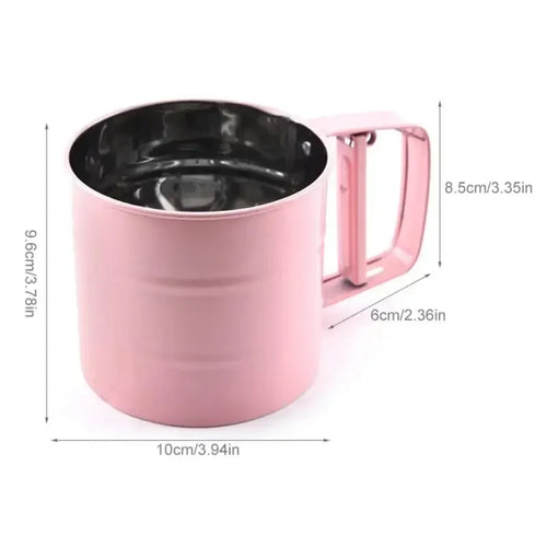 1 Pcs Stainless Steel Sieve Cup Powder Flour Baking Tool Icing Sugar Mesh Sieve Colander Crank Sifter Kitchen Tools Cocina Knife