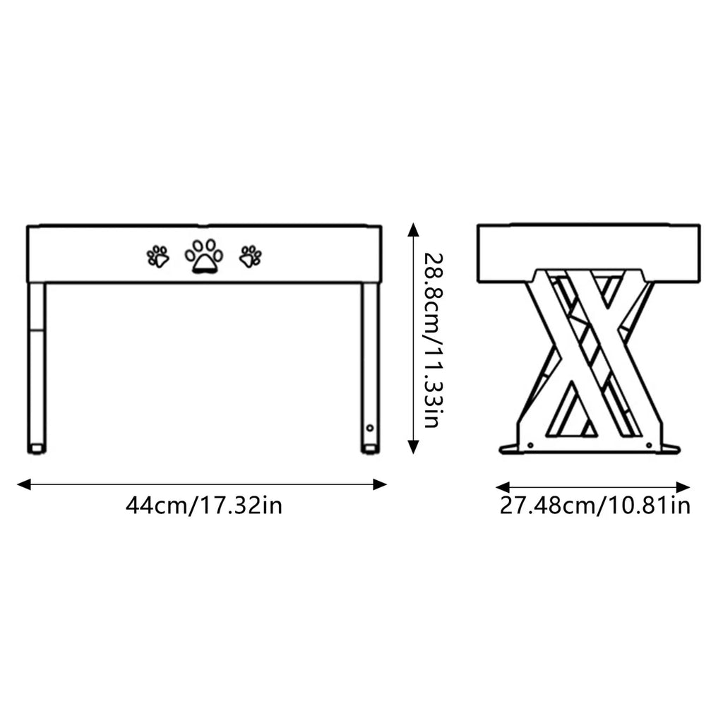 Stainless Steel Elevated Dog Bowl Non-Slip and No Spill Design Bowl Pet Supplies Suitable for Promote Healthy Digestion Xuan-US