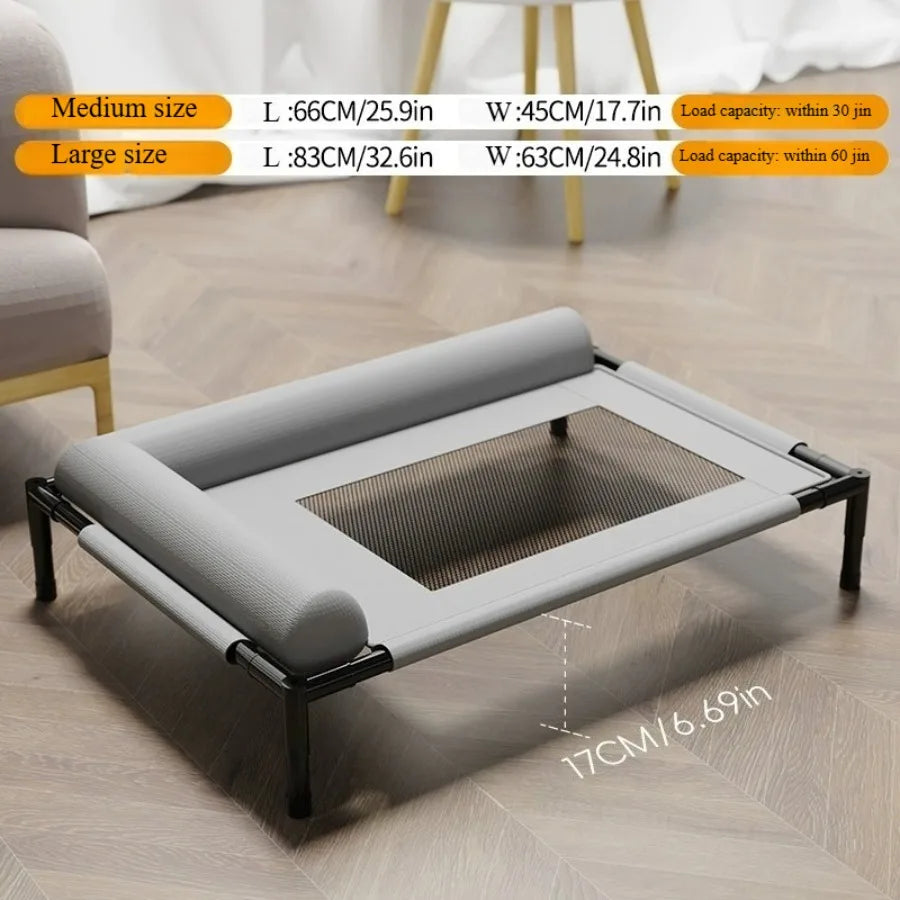 1pc Dog Marching Bed All Seasons Universal Dog Nest Removable and Washable Off The Ground Cat Bed Summer Moisture-proof Pet Bed