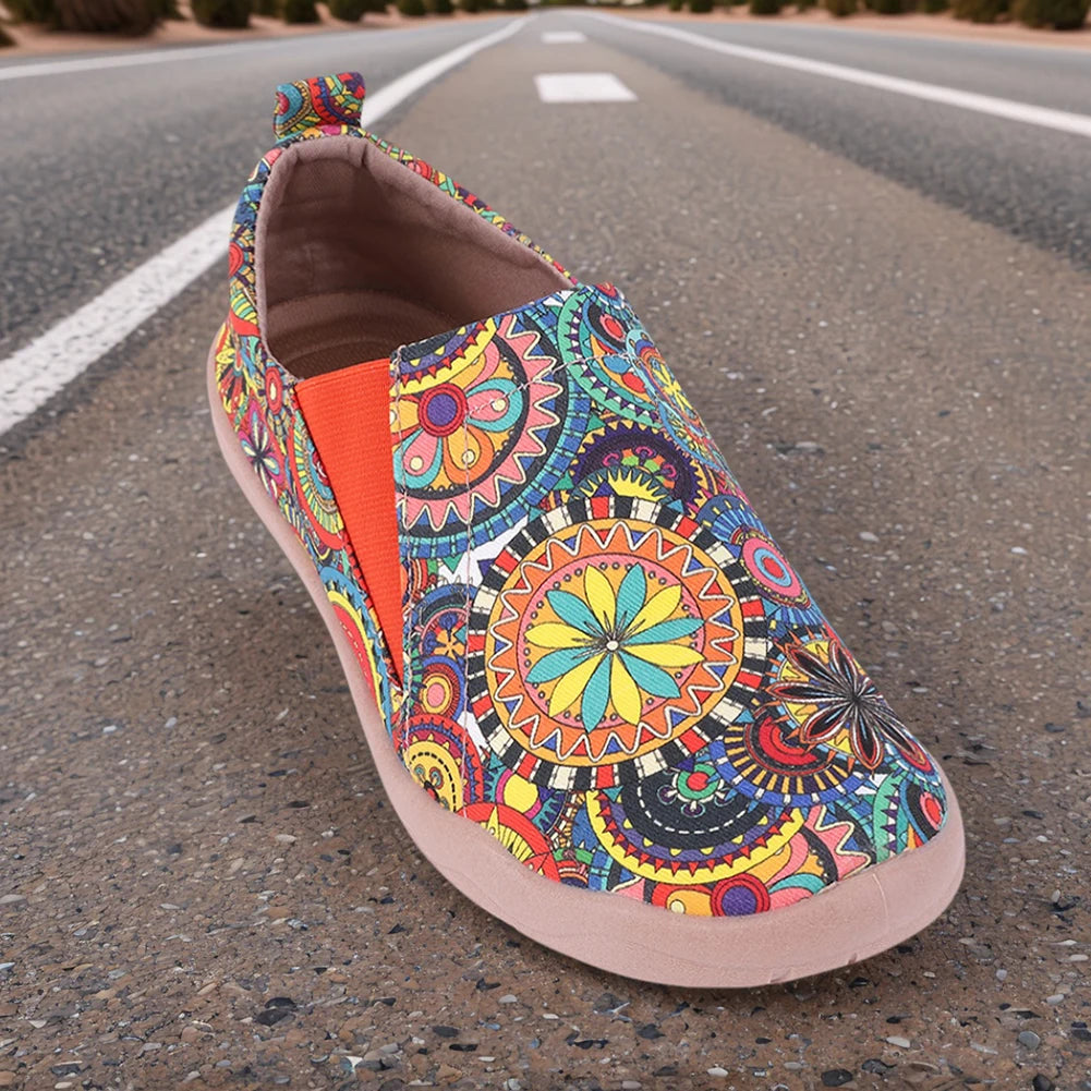 Women Loafers Casual Travel Shoes Anti Slip Slip On Flats Breathable Lightweight Walking Loafers Comfortable for Outdoor Travel