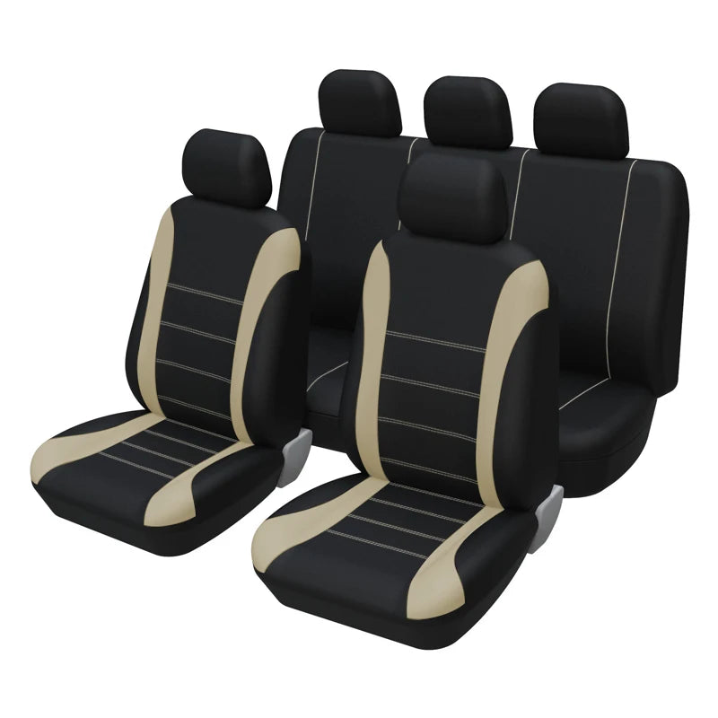 5PCS Car Seat Covers Set Universal Fit Most Car Covers Stain Resistant Fashion Seat Covers Protecting Seats