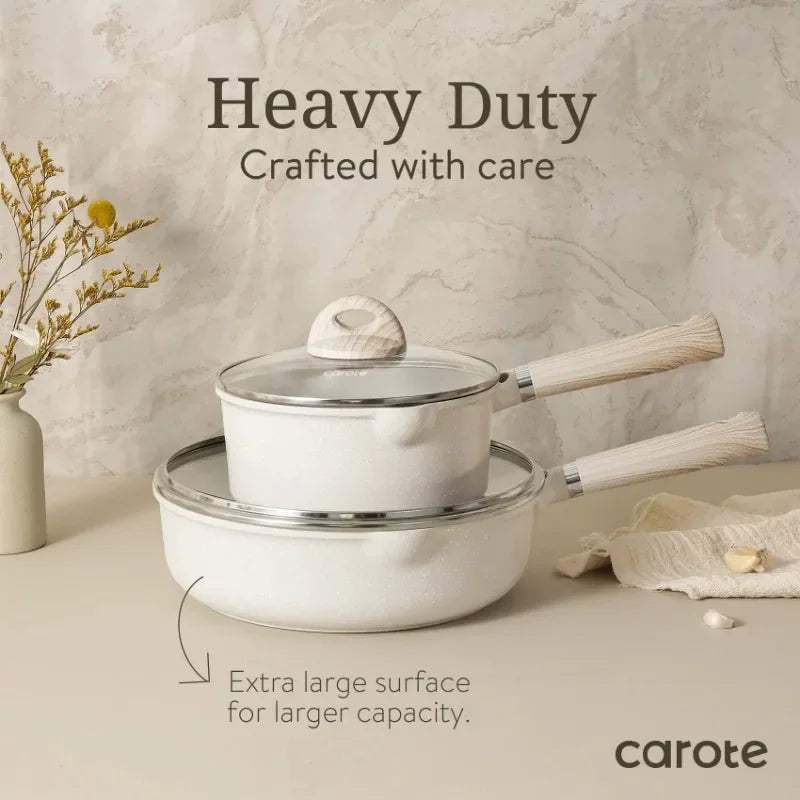 Nonstick Pots and Pans Set, Induction Kitchen Cookware Sets Non Stick