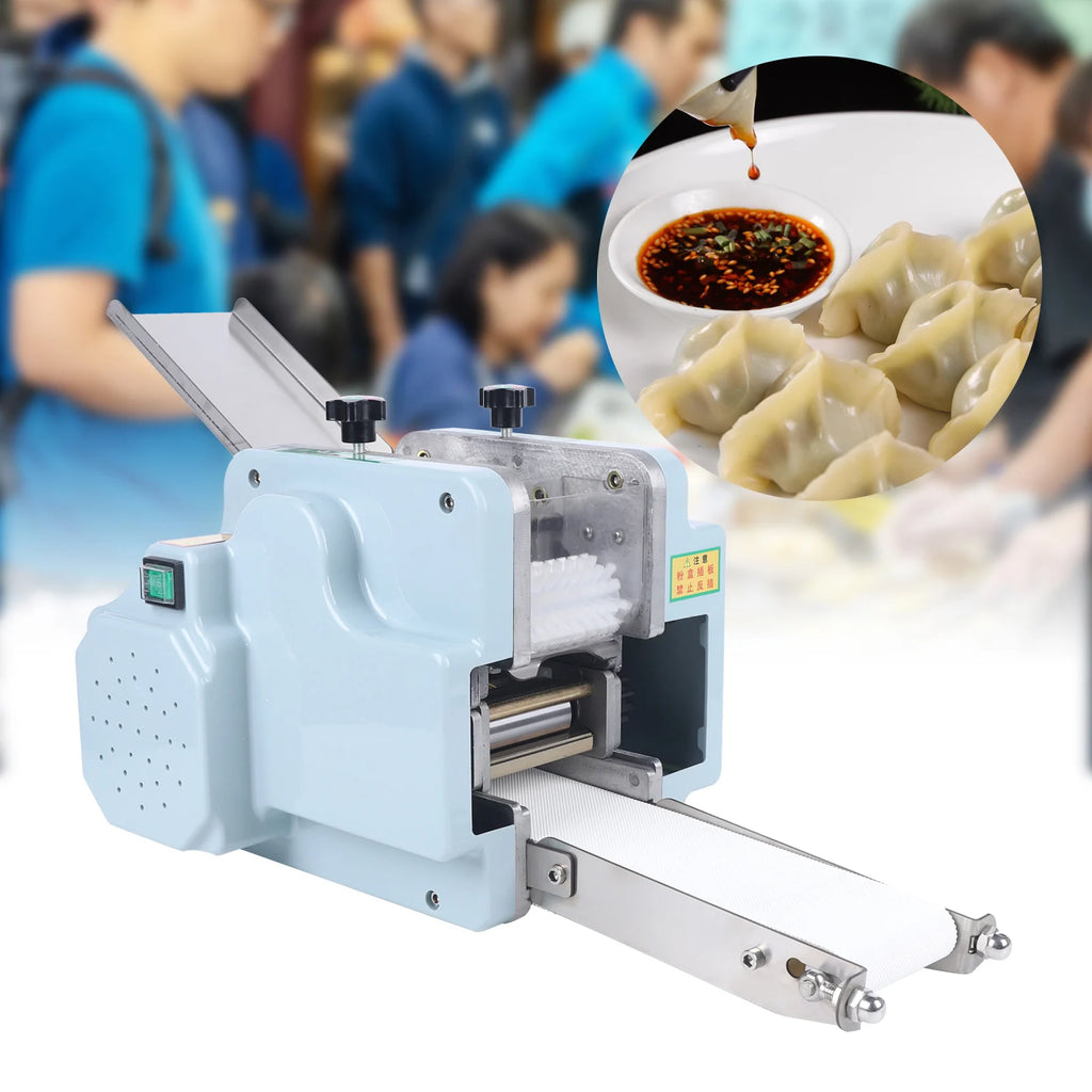 110V 140W Dumpling Machine Restaurant Automatic Wonton Dough Processing Machine with Circular Mold 50-60 Piece/Min for Kitchen