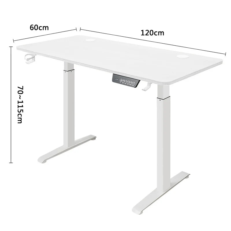 Adjustable Desk  Electric  Computer Table Modern Lift Motorized Gaming Desktop Home Office Desks