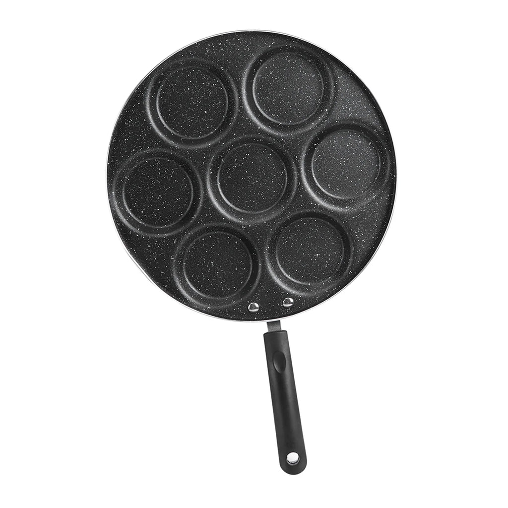 Frying Pan 7 Holes Frying Pan Non Stick Fried Eggs Cooking Pan Burger Mold Household Kitchen Cookware Cooking Pan