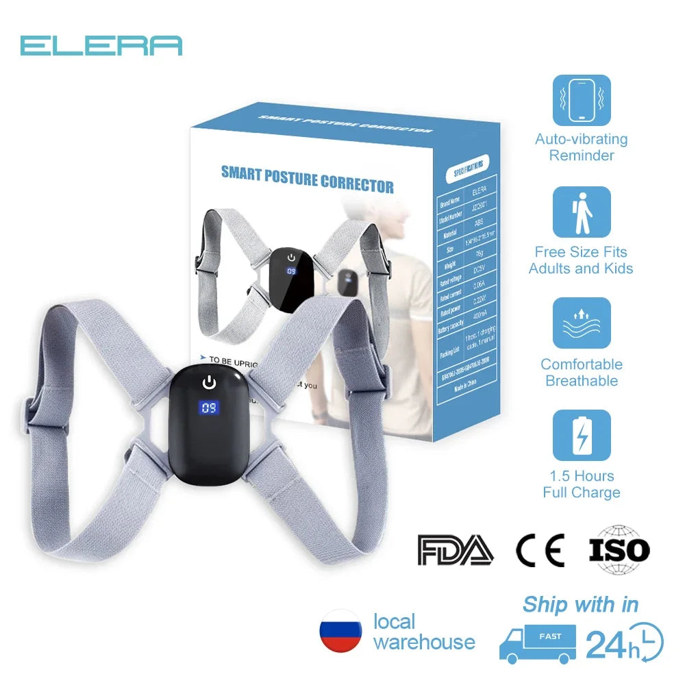 Posture Correction Belt With Sensor Orthosis Invisible Reminder Adult & Child