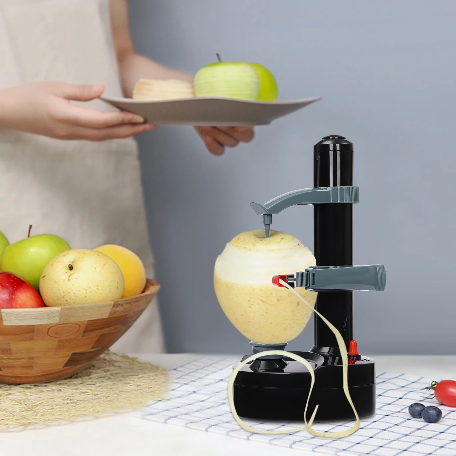 Electric Peeler For Vegetables Multi-function Fruit Potato Carrot Kitchen Automatic Rotating Peeling Tool
