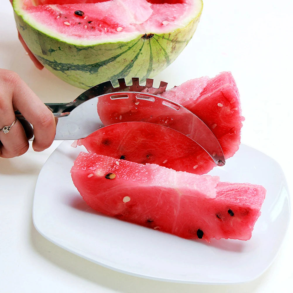 1/2/3PCS Watermelon Cutter Slicer Stainless Steel Fruits Slicing Tools Non-Slip Handle Pineapple Cantaloup Knife Kitchen Tools