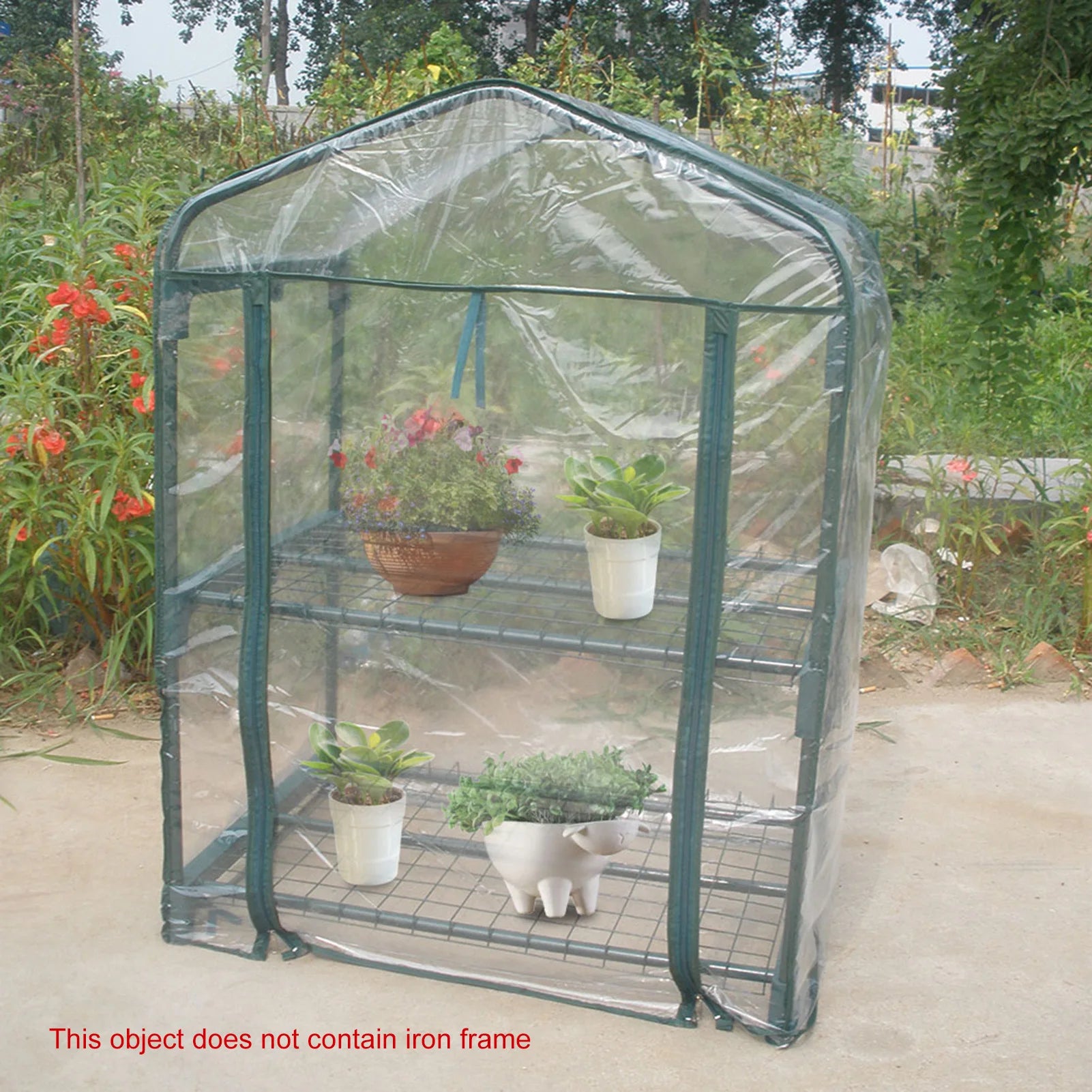 Portable Garden Green House Warm Greenhouse Flower Plants Gardening Outdoor Without Stand