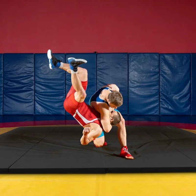Folding Gymnastics Mat, Home Gym Floor Tumbling Equipment