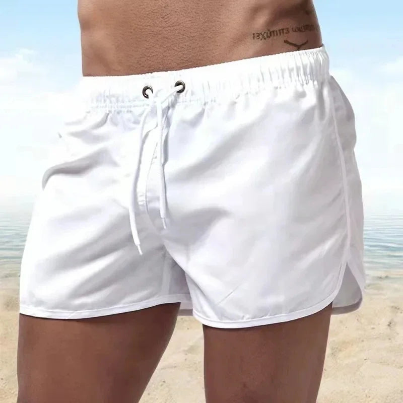 men's Swimwear Low Waist Surfing Trunk swim short sexy personality Swimsuit male pocket swimming beach board short men bathing