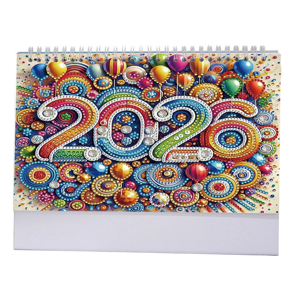 2026 Calendar DIY Diamond Painting Art Kit Diamond Painting Kit DIY Diamond Art Desk Calendar for Home Office School Scheduling