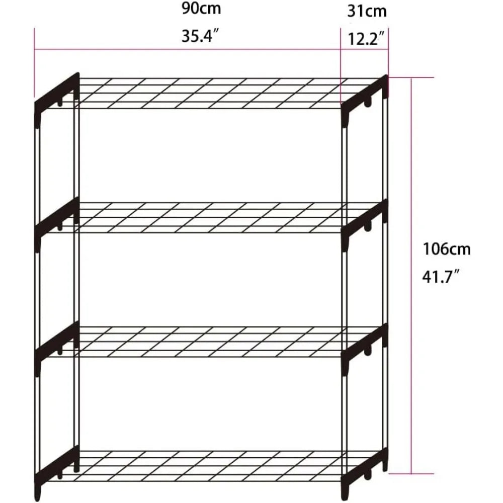 Garden Greenhouse Steel Staging Shelving Plant Stand Garden Shelving Unit Garage Storage Racking, 2 Pack Plant Racks
