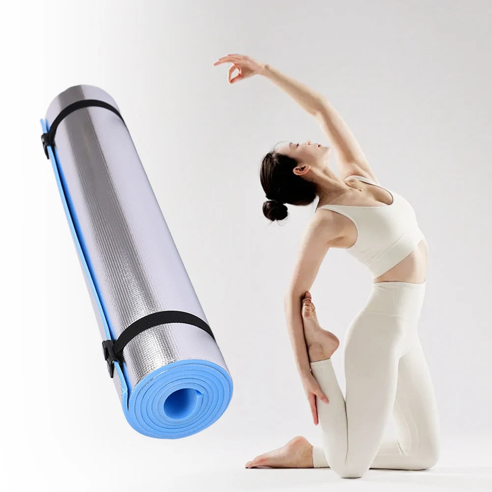 Waterproof Yoga Mat Aluminum Membrane Exercise Mat Thickened Camping Picnic Mat PortableFor Fitness Exercise