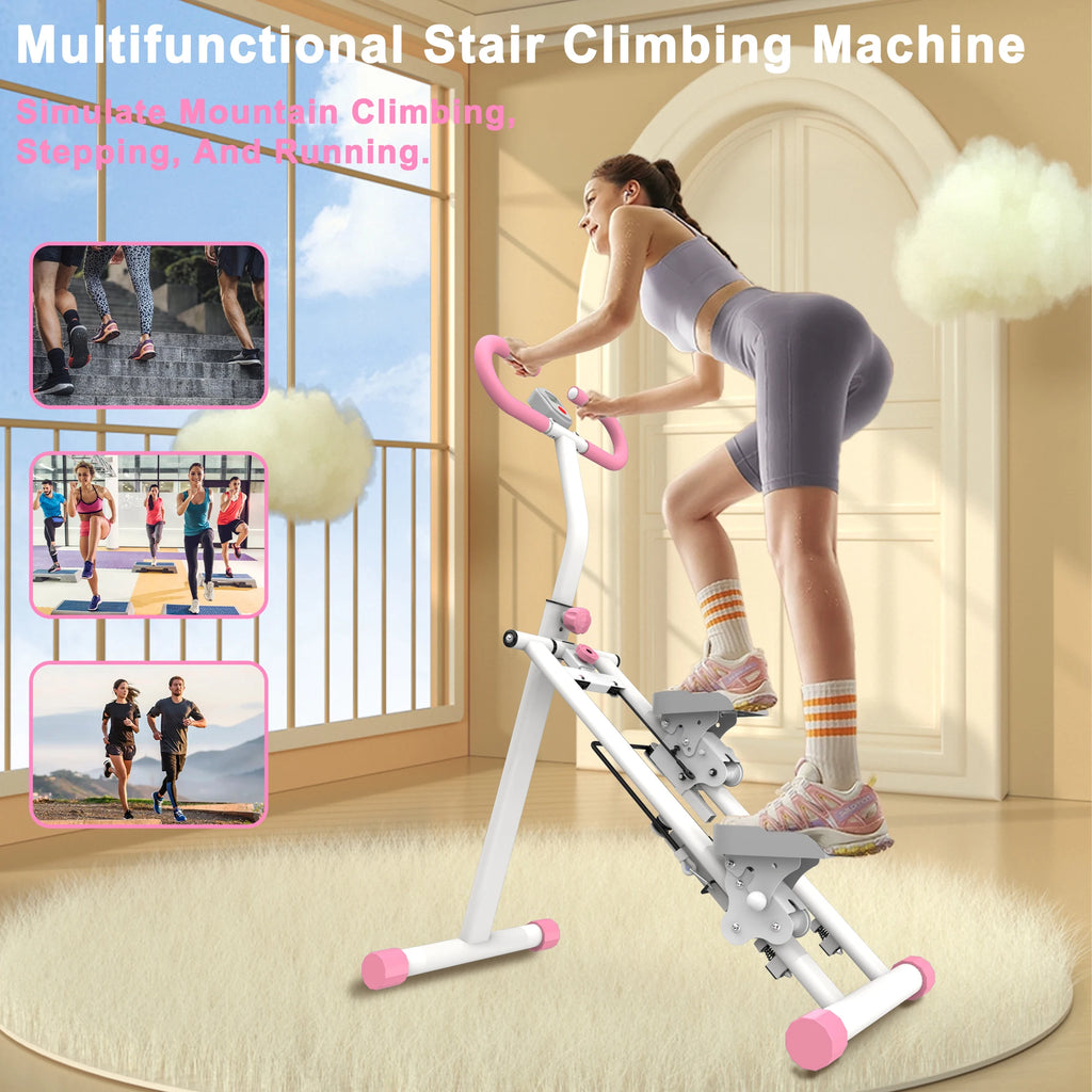 Stair Stepper Climber Machine with Handlebar - Upgrade Vertical Climber Workout Machine for Full-Body Exercise Climber