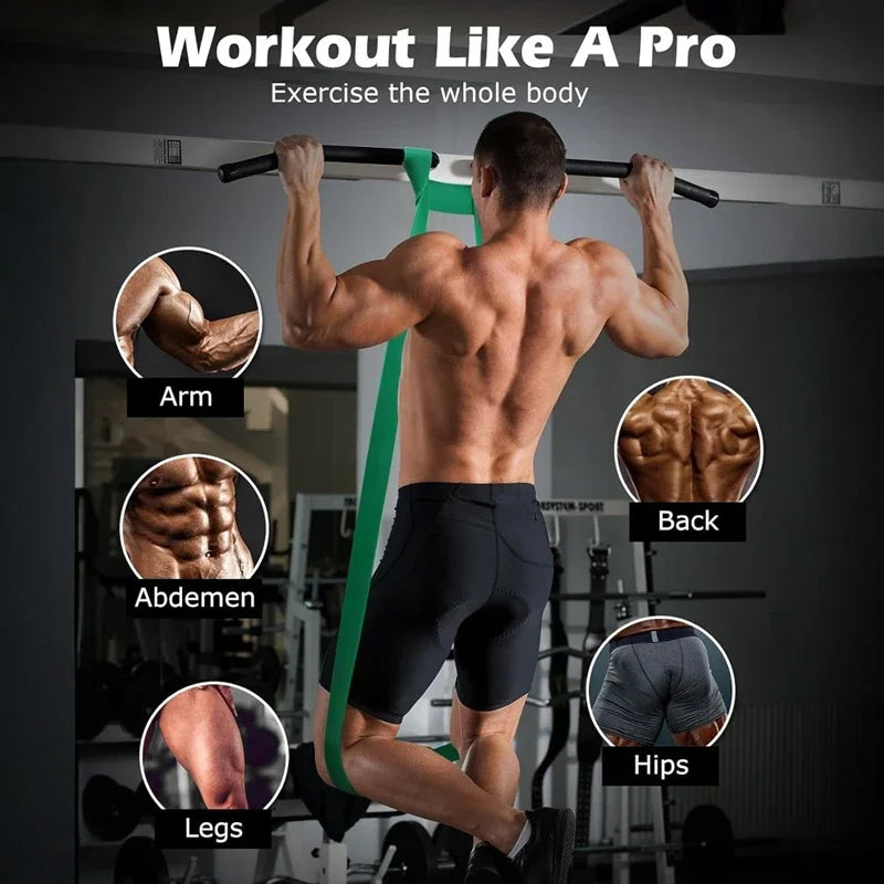 5~230lbs Fitness Resistance Band Boxing Agility Training Workout Gym Equipment Yoga Pilates Accessories Rubber Band Home Gym