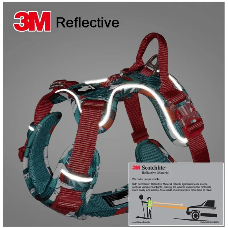 Pet Explosion-proof Dog Harness Camouflage Reflective Nylon Special Edition and Upgrade Version Easy to Adjust TLH5653