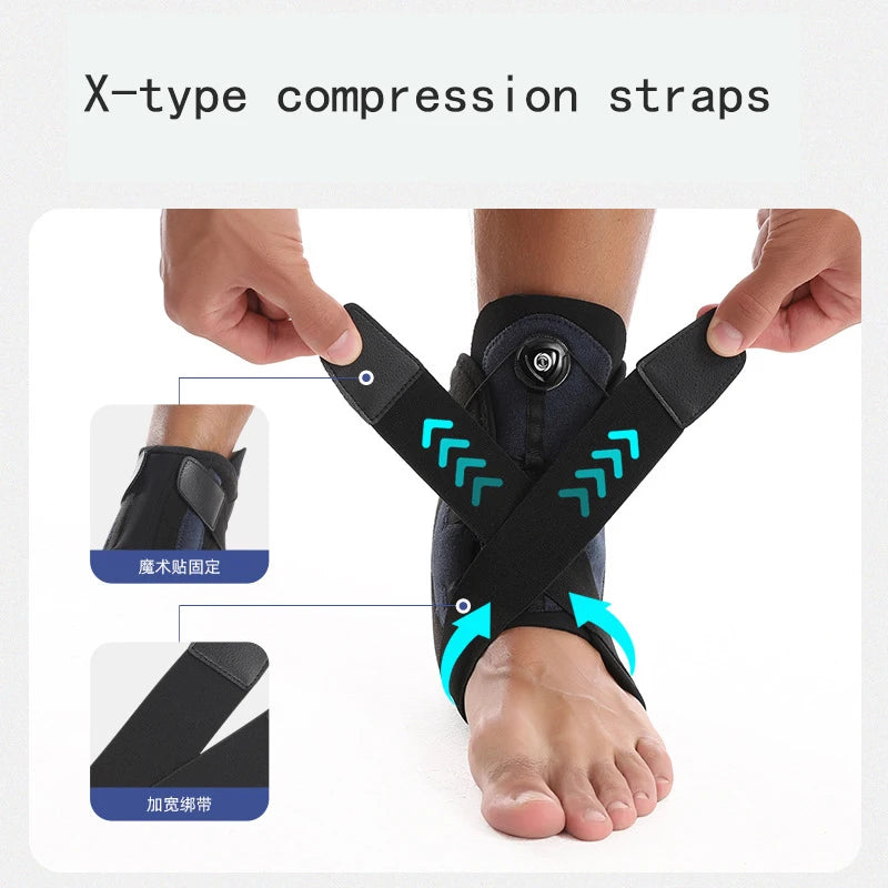 Ankle Brace for Sprained Ankle Support with Side Stabilizers for Men Women Ankle Splint Stabilizer Recovery Tendonitis