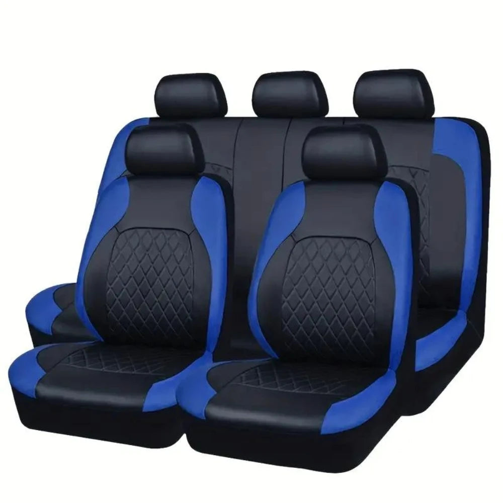 Universal Car Seat Covers Black Fashions Sports Seat Covers PVC Fabric Car Seat Cover Universal Interior Accessories