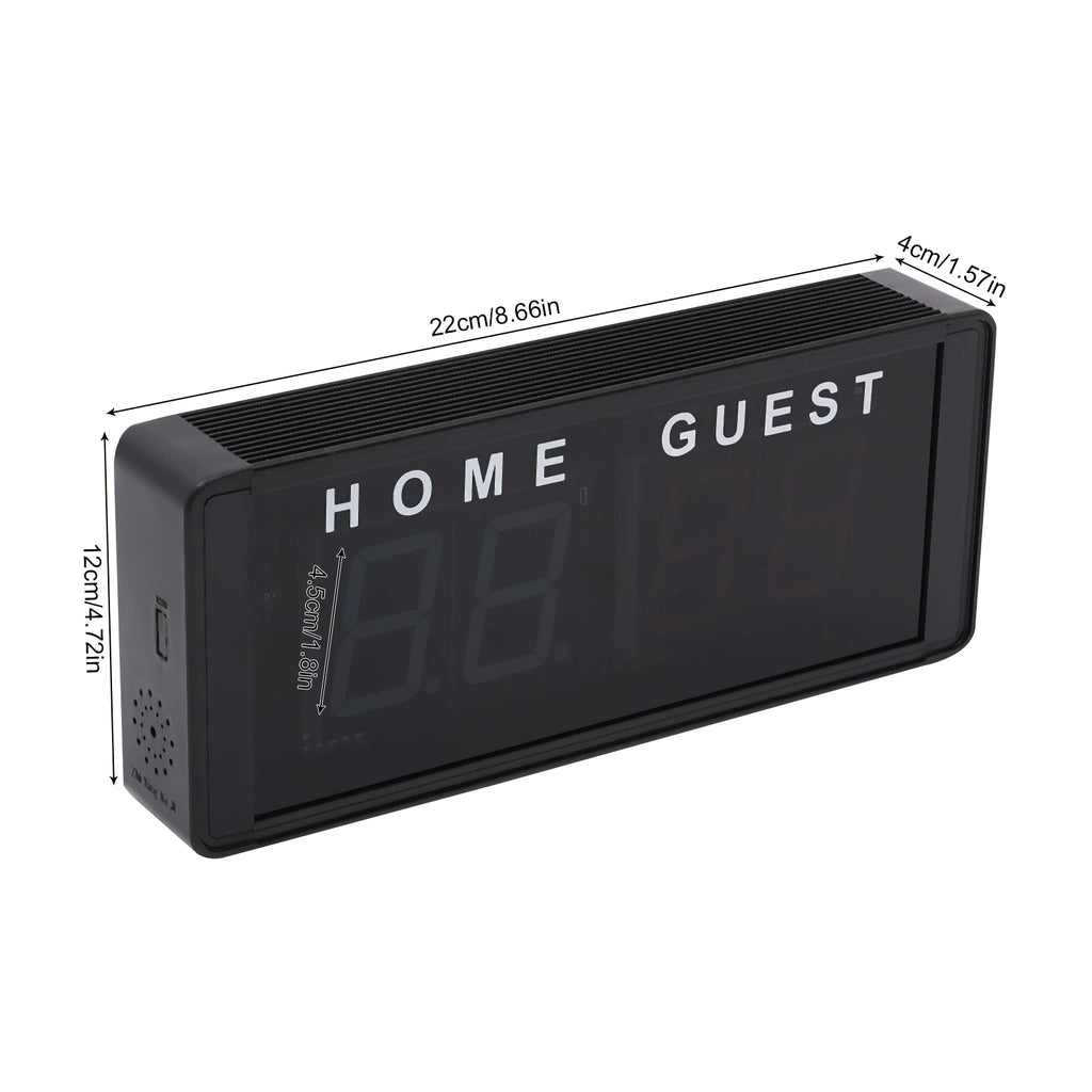 4-Digit LED Electronic Score Keeper Scoreboard with Remote for Badminton Volleyball Baseball Ping Pong Table Tennis
