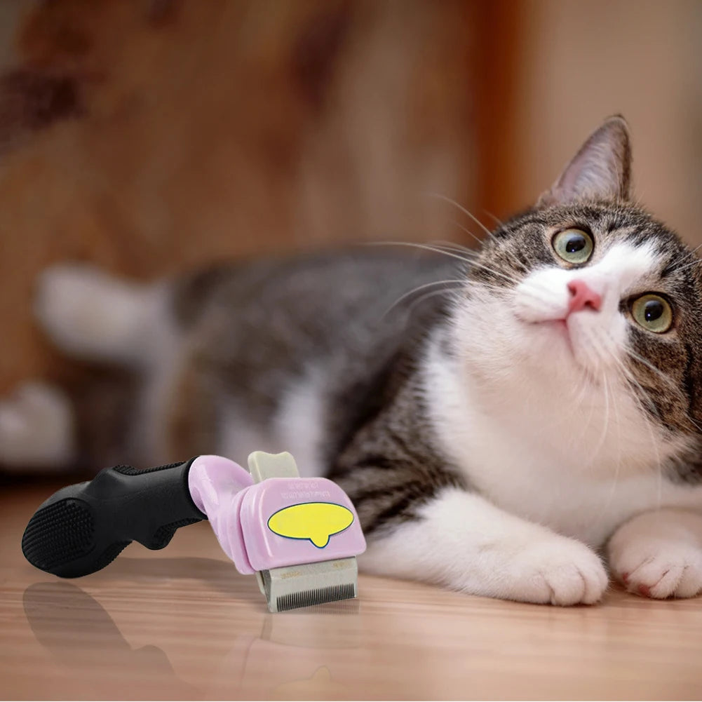 Dog Brush Grooming Accessories Pet Hair Knotting Remover Large Dogs Cat Short Long Hair Anti Lice Combs Cat Hair Care Supplies