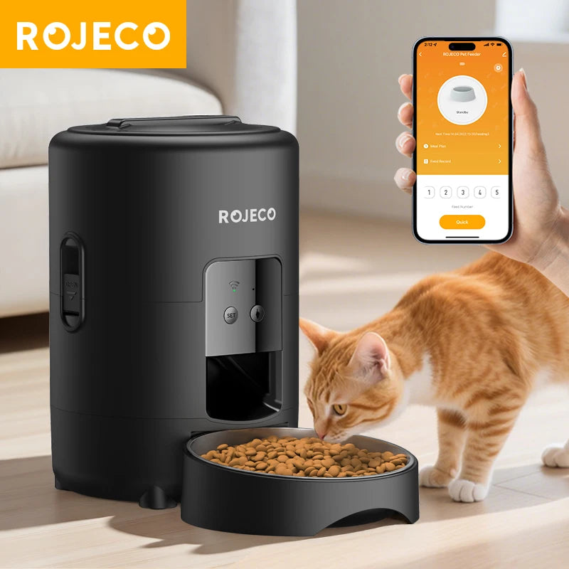 Automatic Cat Feeder 2L Smart Pet Food Kibble Dispenser WiFi App Remote Control  Dog Feeder For Pet Cat Dog Accessories