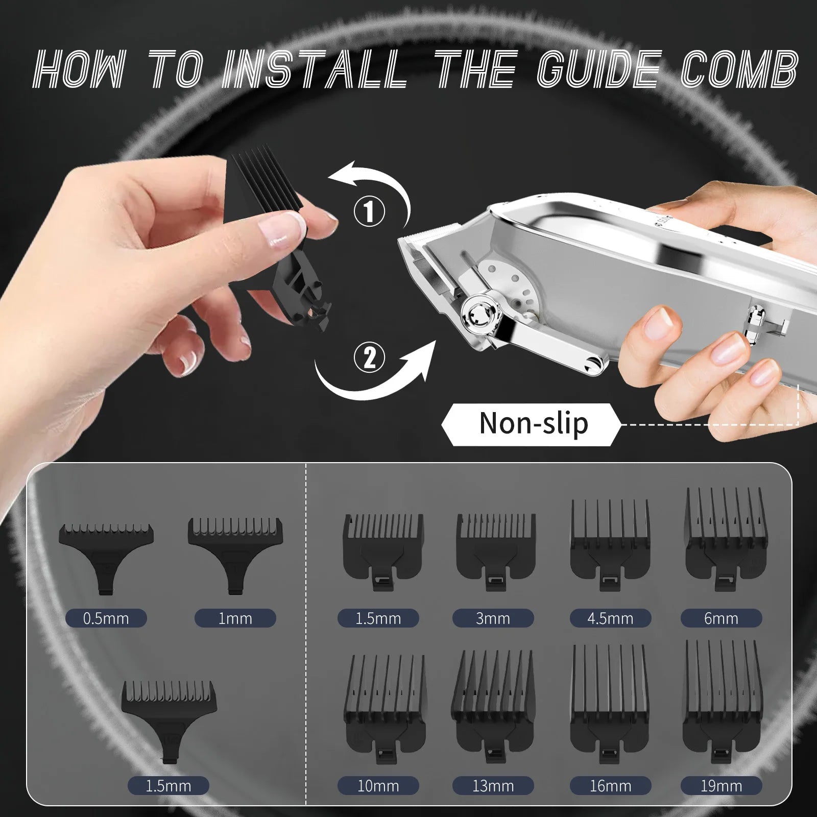 Professional Combo Kits Hair Clipper Electric Hair Trimmer Set For Men Rechargeable Cordless Haircut Machine for Barber