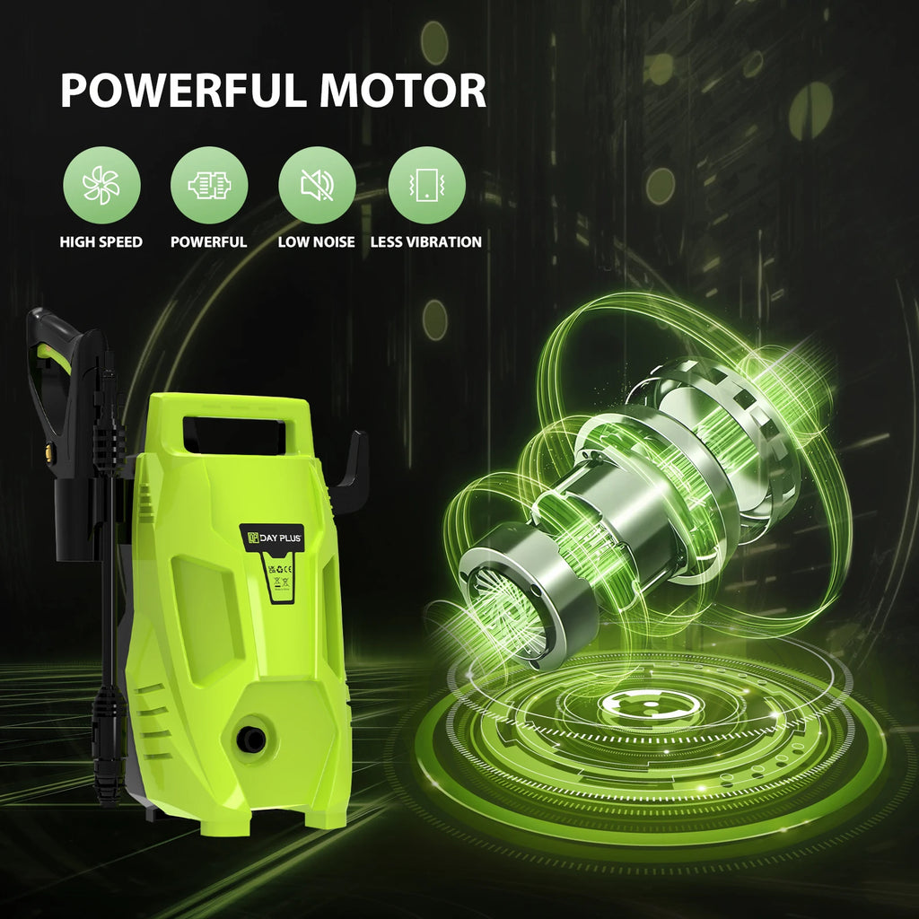 High Pressure Washer  1.32GPM, Multi-IN-1 Jet Nozzle, Portable Electric Jet Washer for Cars Garden Home Patio Power Tool