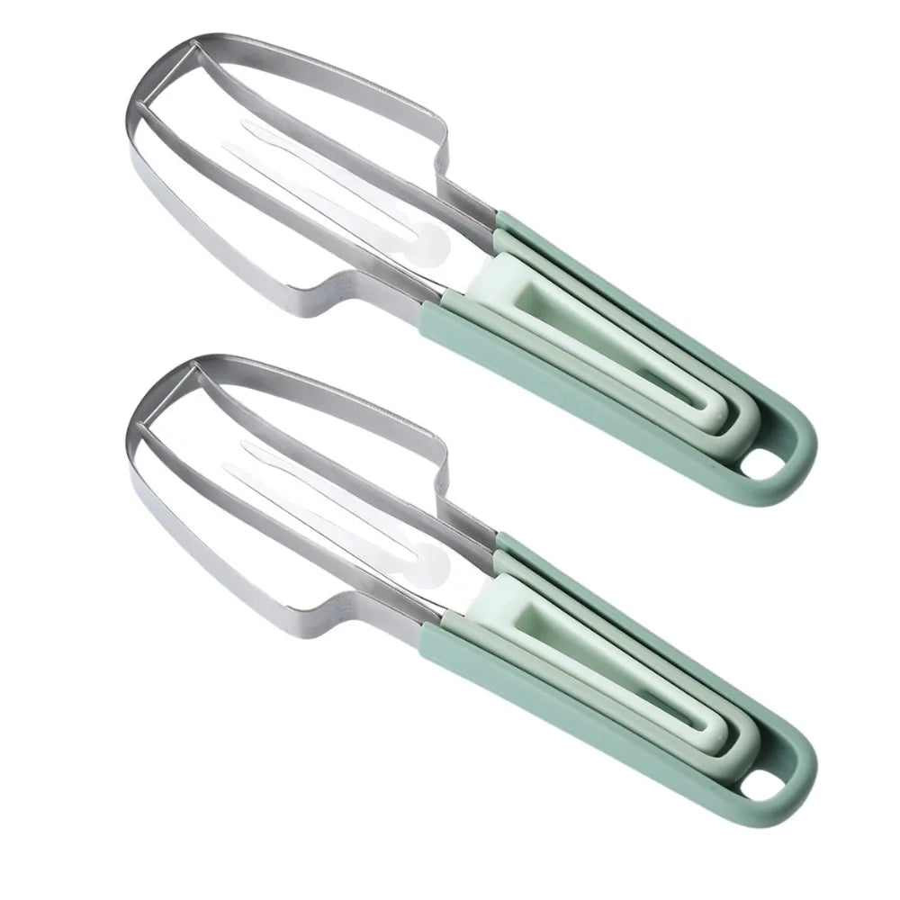 1/2/3PCS Watermelon Cutter Slicer Stainless Steel Fruits Slicing Tools Non-Slip Handle Pineapple Cantaloup Knife Kitchen Tools