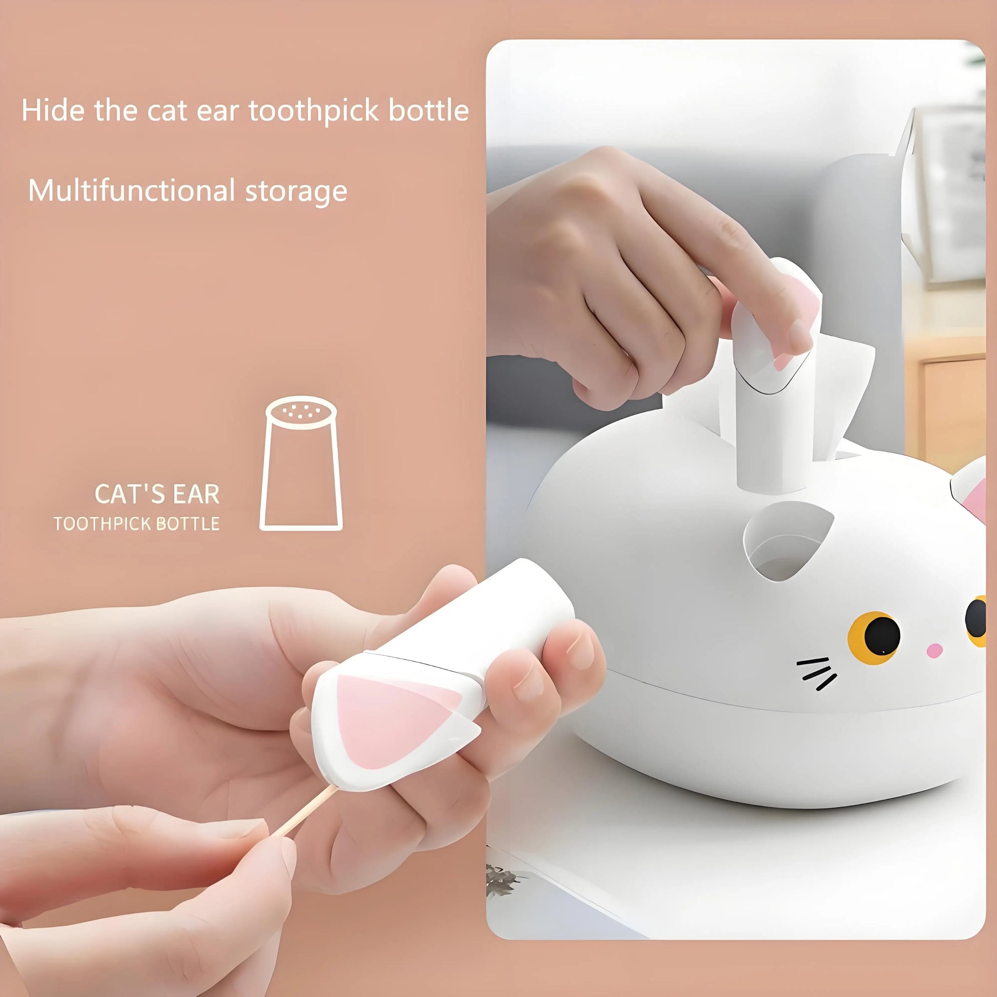 Elegant Tissue Box Holder – Multi-Functional Cartoon Design for Living Room, Kitchen, Bathroom, with Toothpick Slot