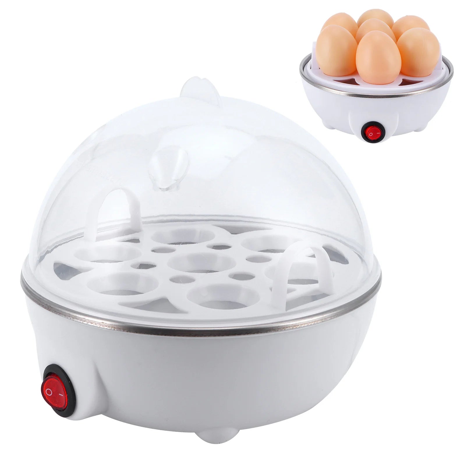 Electric Eggs Boiler Multifunctional Mini Eggs Cooker  Poacher for Kitchen Use Household Applicance
