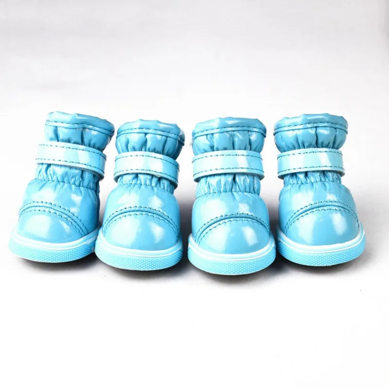 Warm Pet Dog Shoes For Small Dogs Autumn Winter Fleece Puppy Pet Shoes Waterproof Dog Snow Boots Chihuahua Yorkie Boot