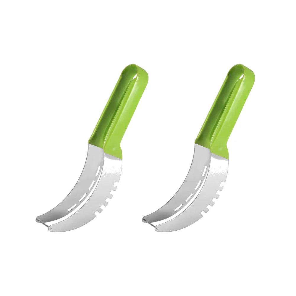 1/2/3PCS Watermelon Cutter Slicer Stainless Steel Fruits Slicing Tools Non-Slip Handle Pineapple Cantaloup Knife Kitchen Tools
