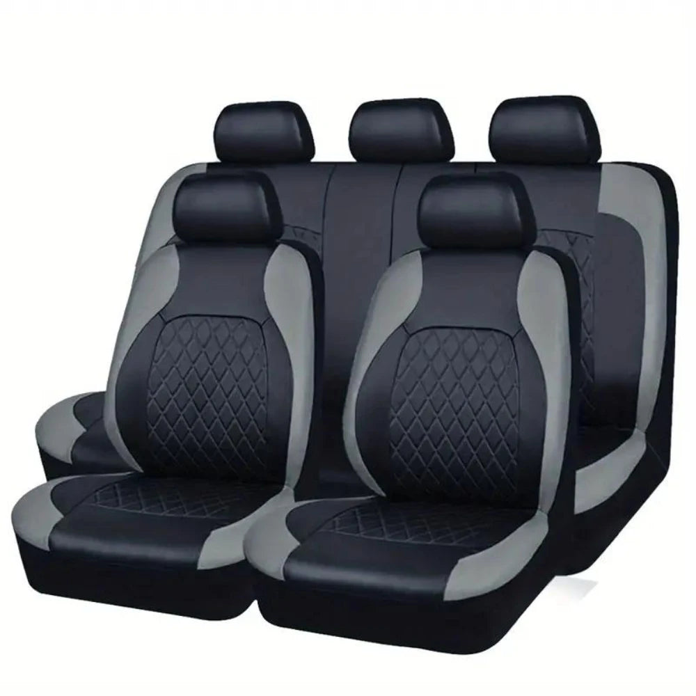 Universal Car Seat Covers Black Fashions Sports Seat Covers PVC Fabric Car Seat Cover Universal Interior Accessories