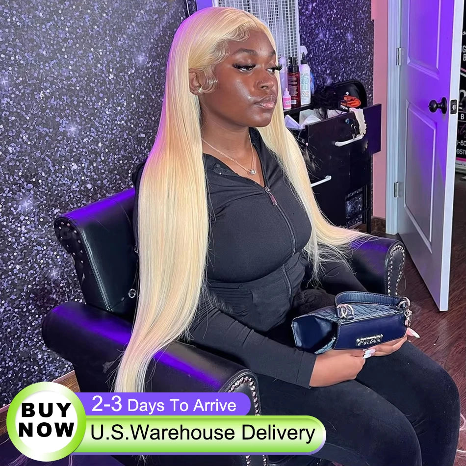 30 Inch 200 Density 613 Hd Lace Frontal Wig 13x6 13x4 Blonde Straight Lace Front Wig Brazilian Hair 100% Human Hair For Women