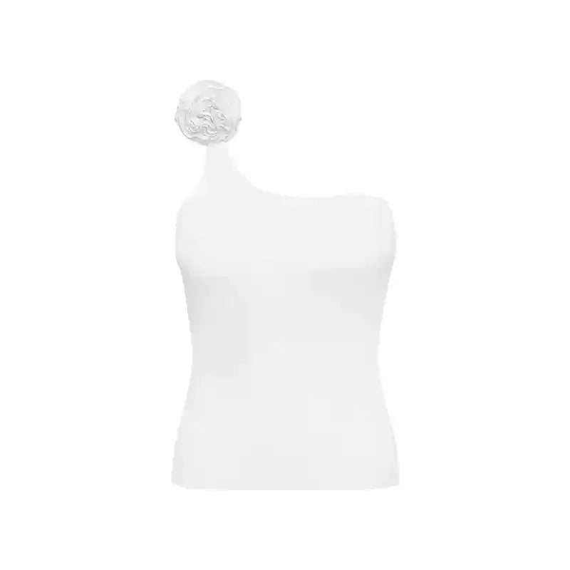 Sport Outfit For Woman One Shoulder Sports Top Slim Fit Yoga Clothes Vest Riding Training Sling Workout Pettiskirt