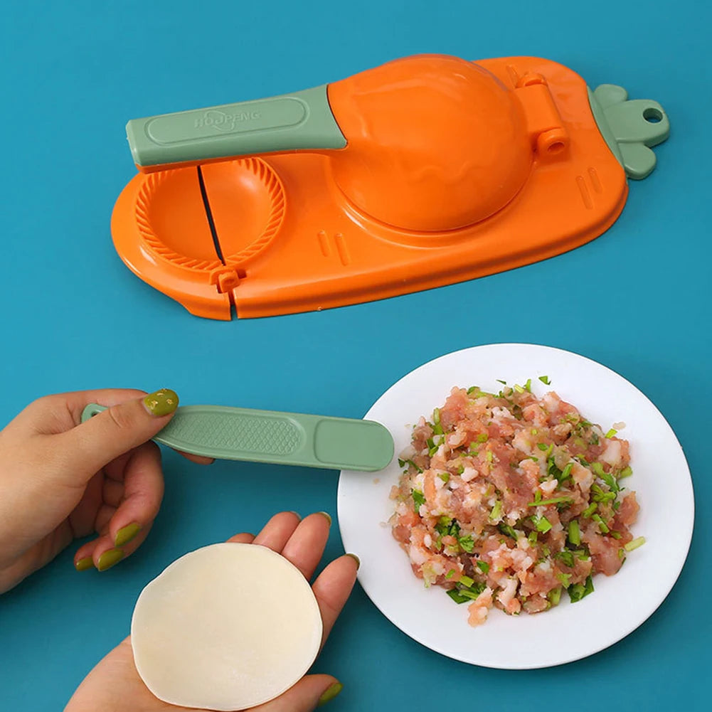 2-in-1 Dumpling Skin Maker Manual Dumpling Wrapper Mold for Home Kitchen Gadgets
