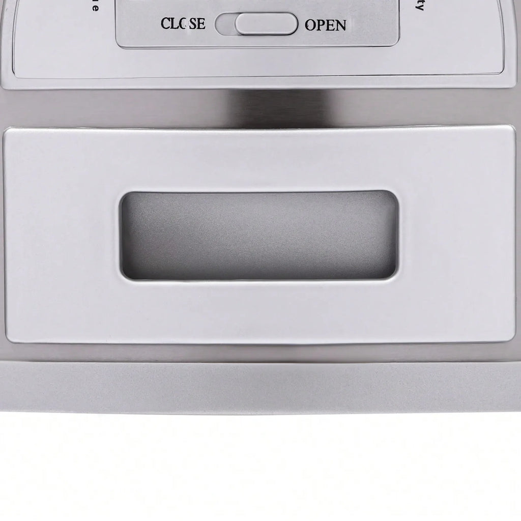 Stainless Steel Rice Dispenser, 15kg/33lb Large Capacity Automatic Rice Storage Container Kitchen Rice Dispenser Countertop