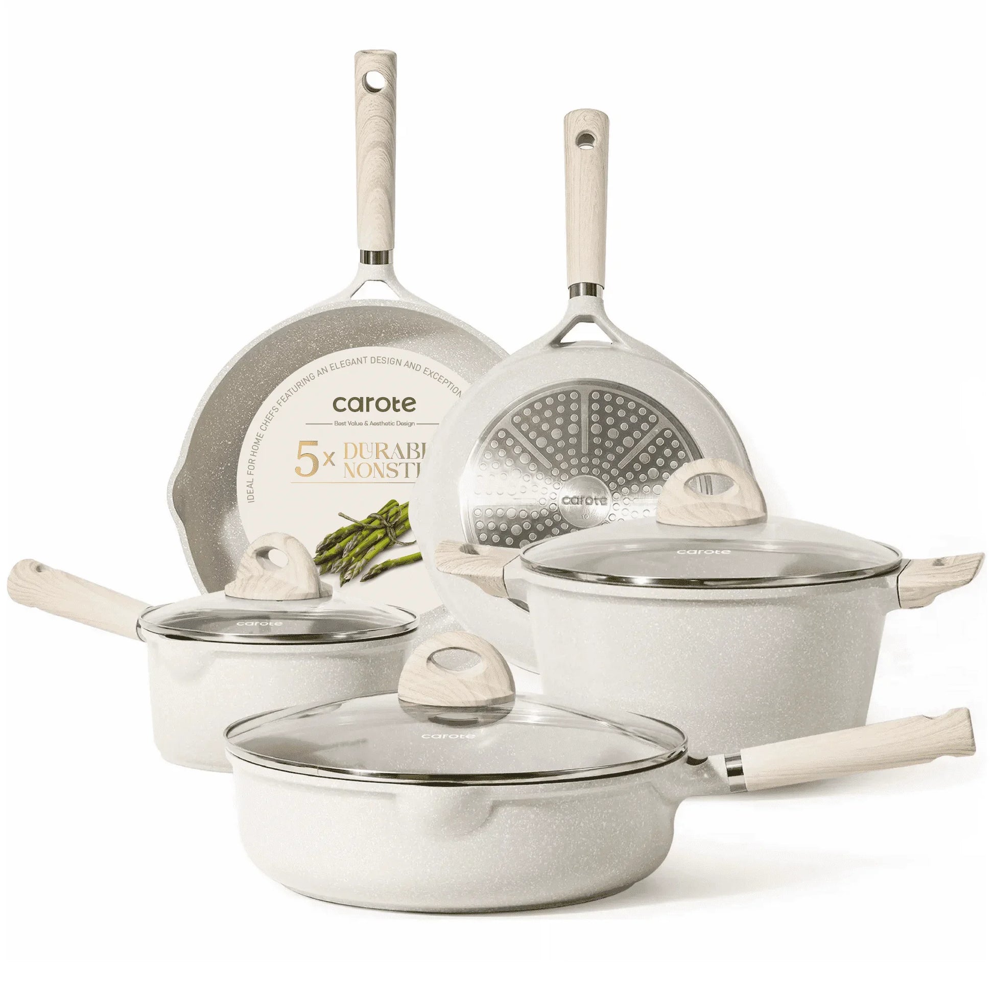 Nonstick Pots and Pans Set, Induction Kitchen Cookware Sets Non Stick